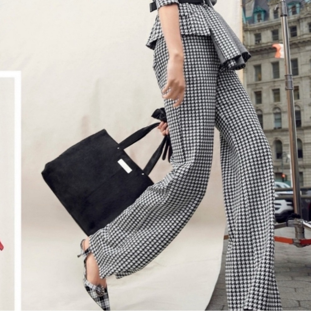 Cabi black and white patterned pant style 3921